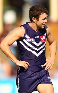 Hayden Ballantyne threw himself into the contest before being hurt on Friday. Picture: Getty Images - ${keywords}